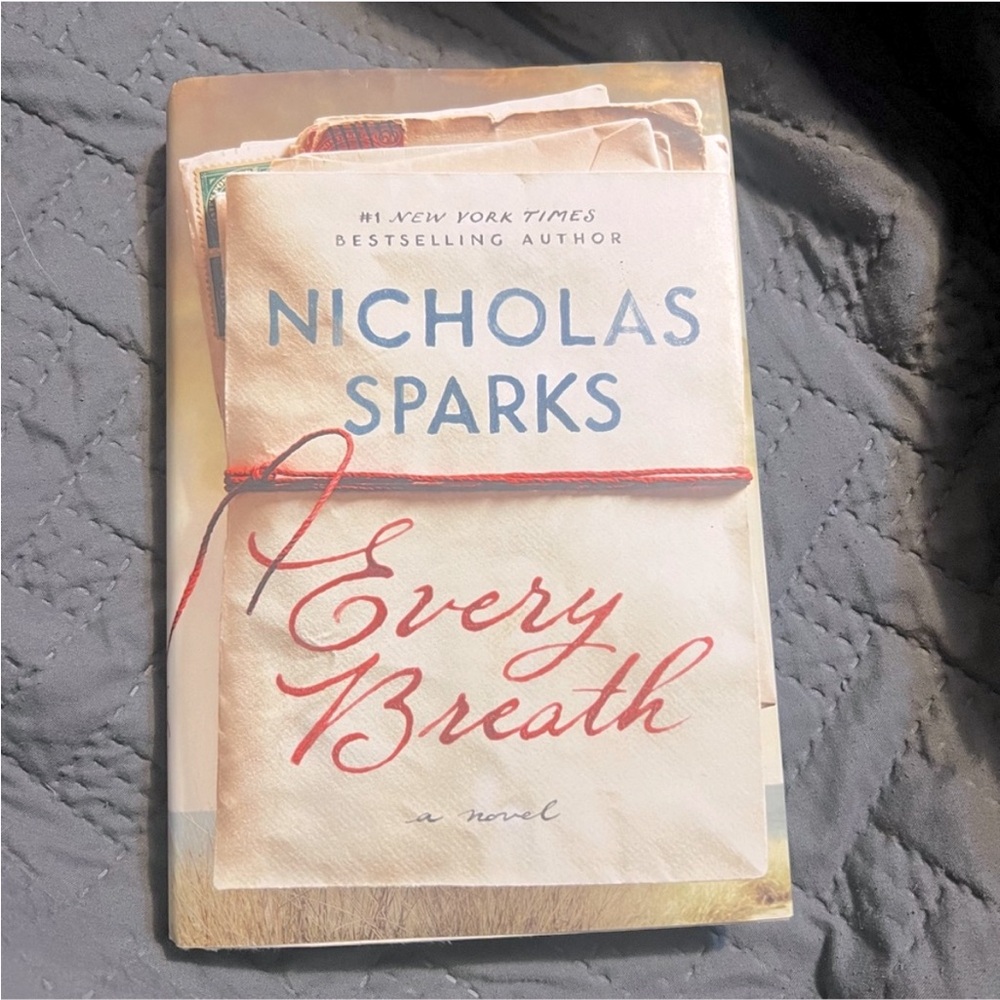 Nicholas Sparks paperback book “Every Breath”, good condition